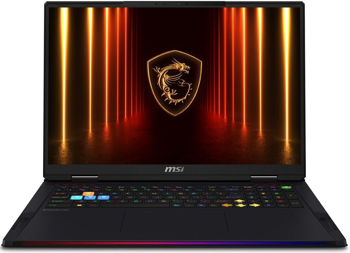 EXCaliberPC [2025] MSI Raider A18 HX A9WIG-082US (AMD Ryzen 9 9955HX3D, 64GB DDR5 RAM, 2TB NVMe SSD, NVIDIA GeForce RTX 5080, 18' UHD+ 120Hz, Windows 11 Pro) Gaming Laptop