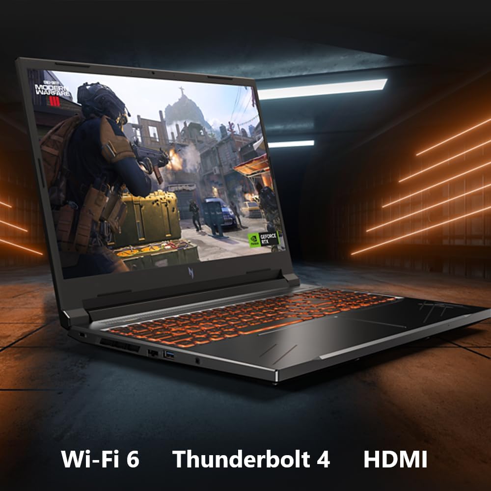 Acer Nitro V Gaming Laptop | Intel Core i7-14650HX | NVIDIA GeForce RTX 4060 Laptop GPU (233 AI Tops) | 16' WQXGA 180Hz Display | 16GB DDR5 | 512GB Gen 4 SSD | Wi-Fi 6 | Backlit KB | ANV16-71-75MW