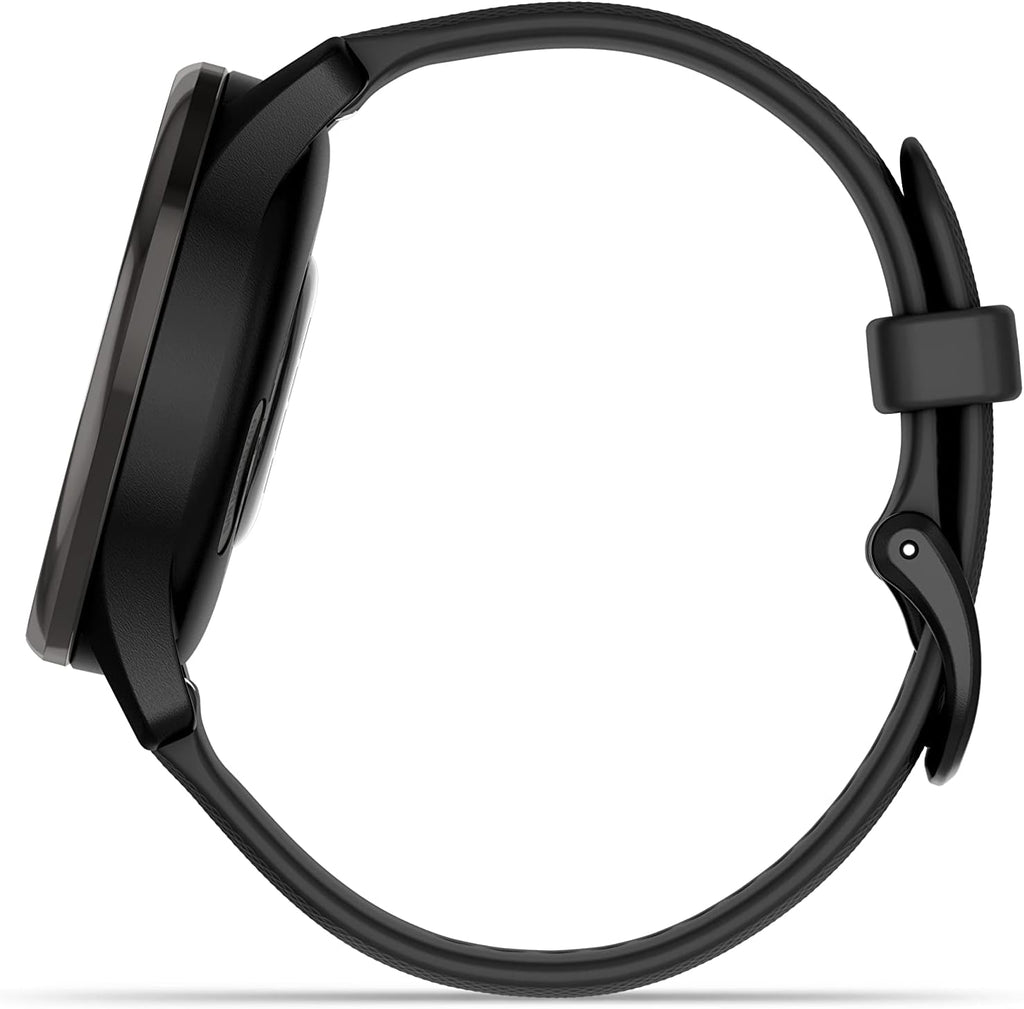 Garmin vívomove Trend, Stylish Hybrid Smartwatch, Long-Lasting Battery Life, Dynamic Watch Hands and Touchscreen Display, Black