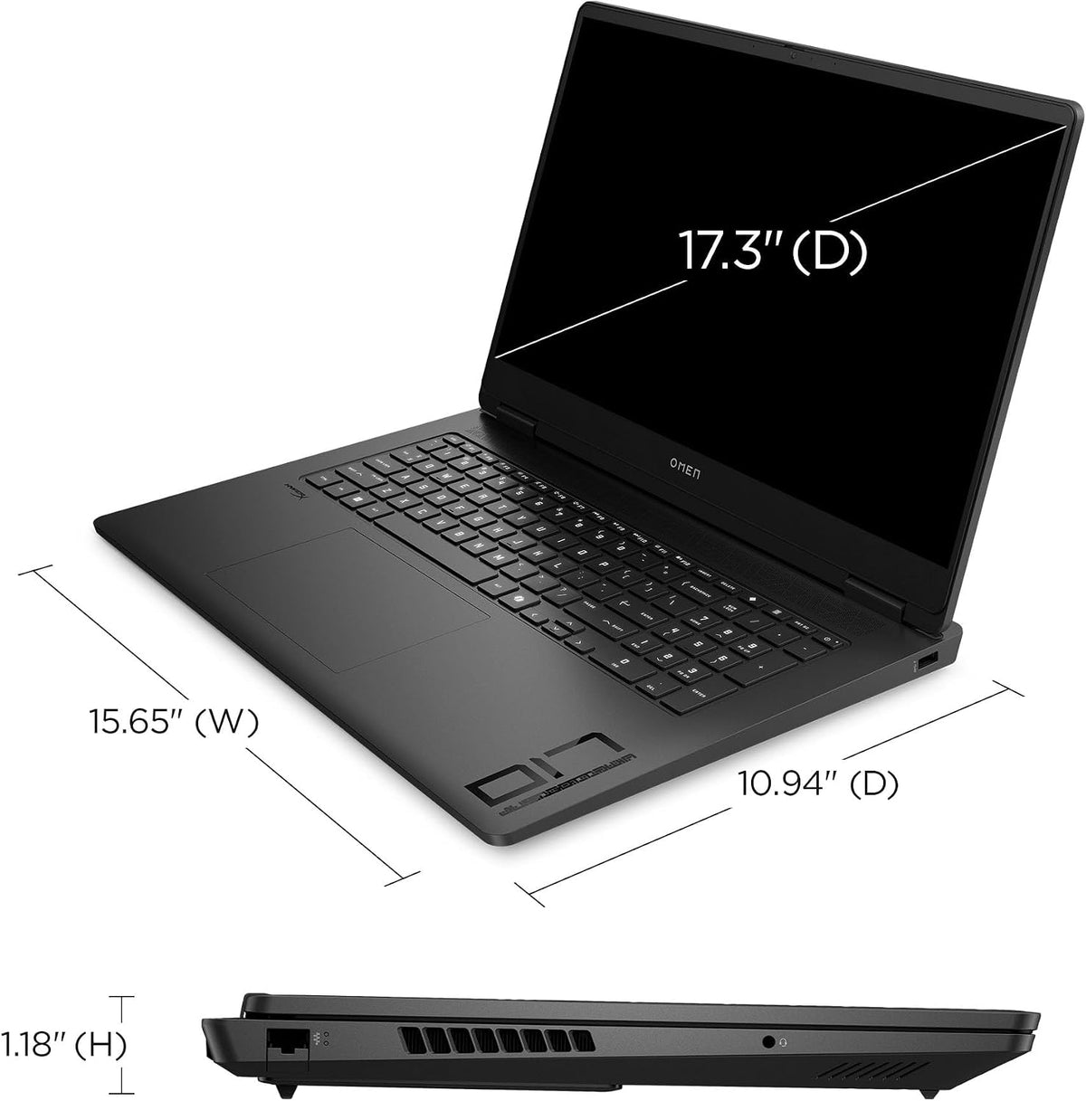 HP Omen 17.3' 144Hz FHD (1920x1080) IPS Laptop 2025 New | AMD Ryzen AI 9 365 10-Core | NVIDIA GeForce RTX 5060 | Single-Zone RGB Backlit Keyboard | Wi-Fi 6E | 48GB DDR5 4TB SSD | Win11 Home