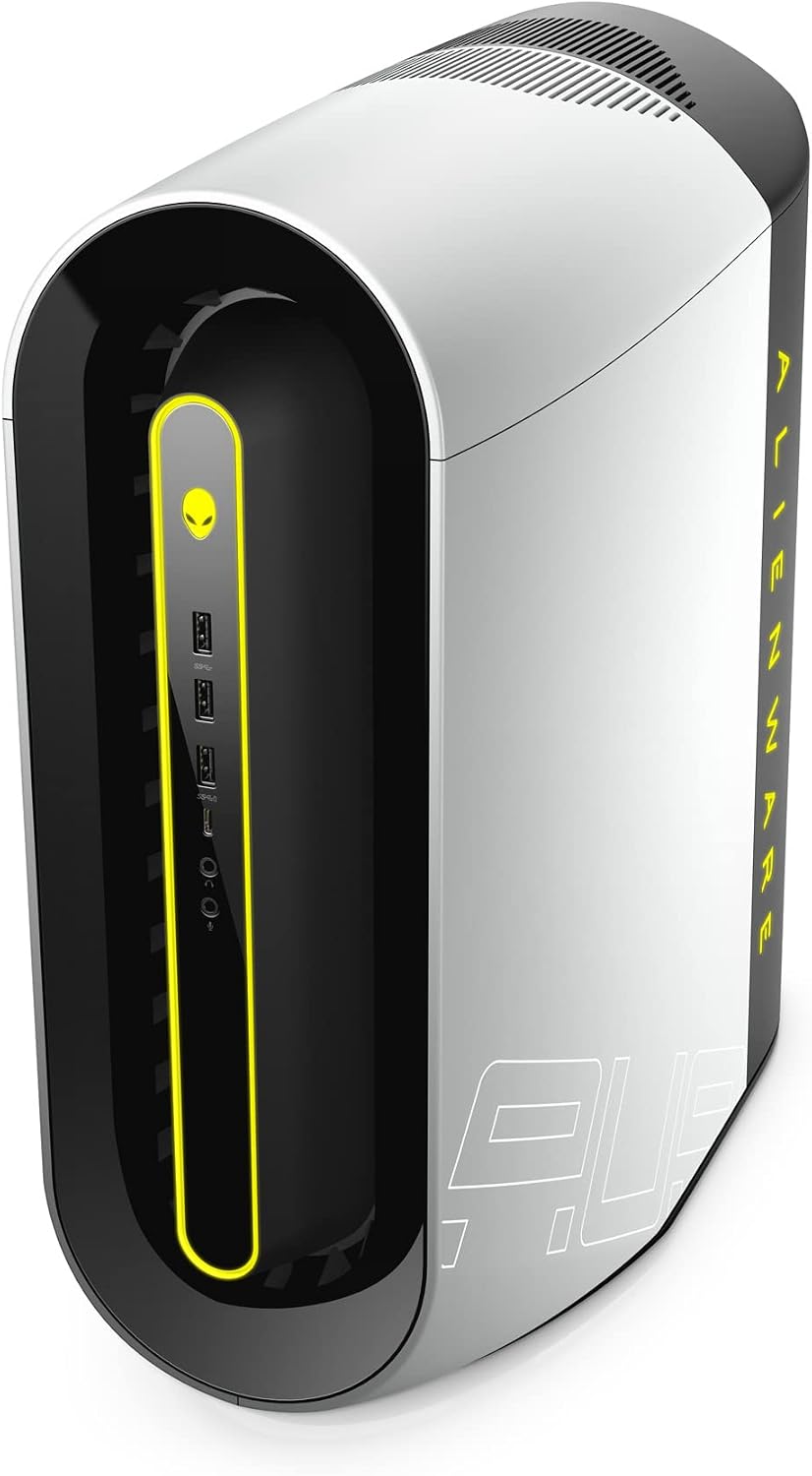 Alienware Aurora R10 Gaming Desktop - AMD Ryzen 9 5900, 32GB 3400MHz RAM, 1TB SSD, NVIDIA GeForce RTX 3080 10GB GDDR6X Graphics, Windows 11 Home - Lunar Light