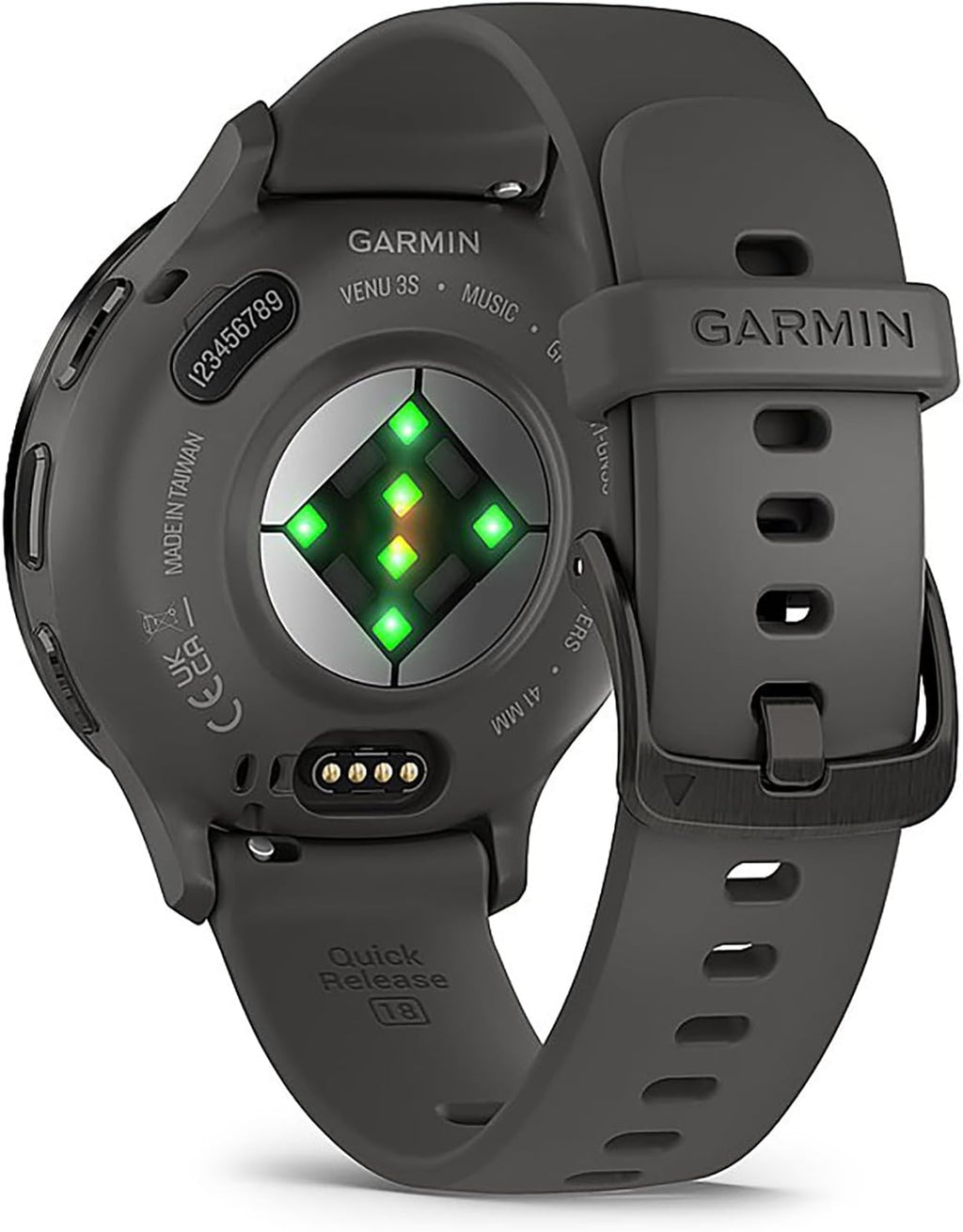 Garmin Venu 3S Health Fitness GPS Smartwatch Slate Bezel/Black Band (41mm) - (Renewed)