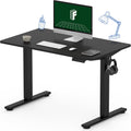 FLEXISPOT 40'x24' One-Piece Electric Standing Desk, 1' Thick Seamless Desktop for Home Office, Study & Multi-Monitor Setup, Black