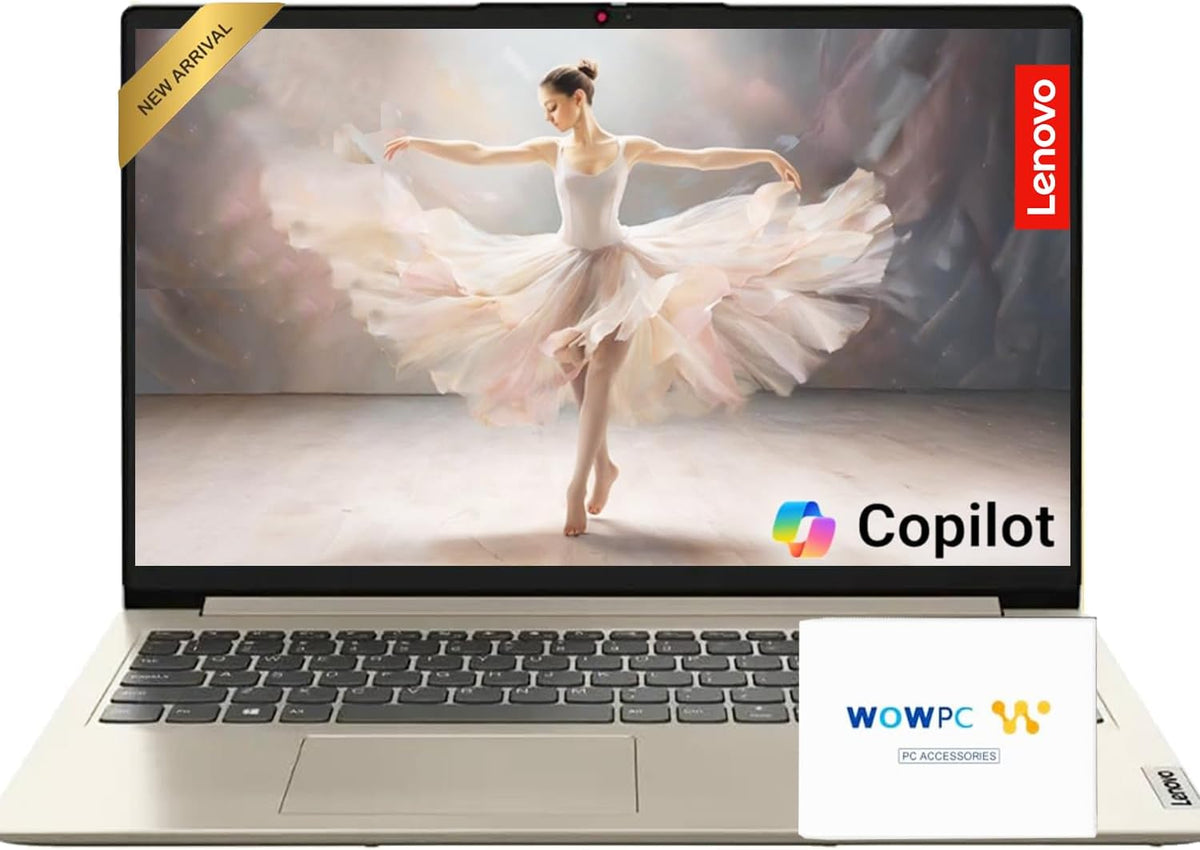 Lenovo IdeaPad 15.6 inch Laptop Computer with Microsoft 365 Home and Business • 12GB RAM • 512GB PCIe SSD • Intel Core • Wi-Fi 6 • 11HR Battery • 1TB Cloud Storage • Win 11 • WOWPC Recovery USB