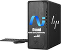 HP OmniDesk (Next-gen Envy) Tower Desktop Computer, AMD 6-Core Ryzen 7 8700G, 64GB DDR5, 2TB SSD, WiFi 6, Bluetooth 5.4, Dual 4K Support, Radeon 740M Graphics