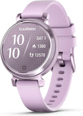 Garmin Lily 2, Small and Stylish Smartwatch, Hidden Display, Patterned Lens, Up to 5 Days Battery Life, Lilac (Renewed)