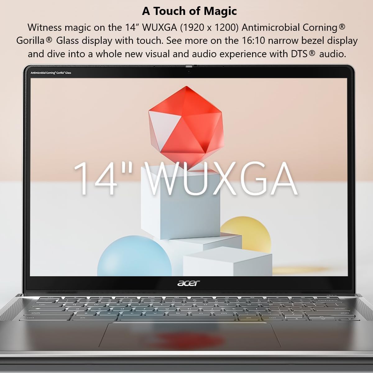 Acer Chromebook Plus Spin 514 2-in-1 Laptop (14' FHD+ Touchscreen, Intel Core i5-1334U, 8GB DDR5, 512GB SSD), for Business & Home, Backlit KB, 1080p Webcam, Wi-Fi 6E, IST HUB, Chrome OS w/Google AI