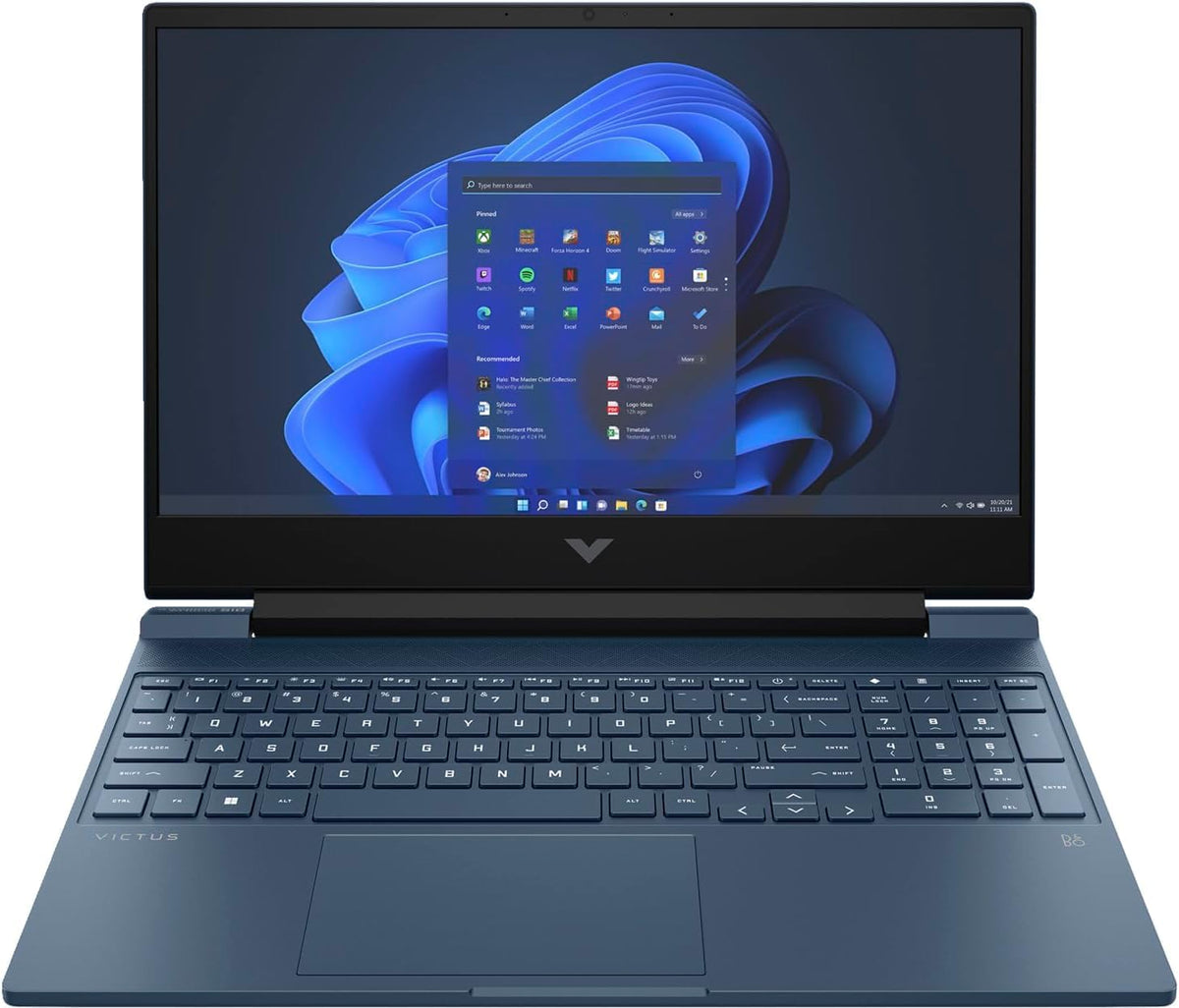 HP Victus 15 Gaming Laptop 15.6' FHD IPS Anti-Glare 144Hz Intel 8-core i5-12450H (Beats i7-11800H) 16GB RAM 512GB SSD GeForce RTX 3050 Backlit B&O Fast Charge Win11Pro w/ICP Accessory