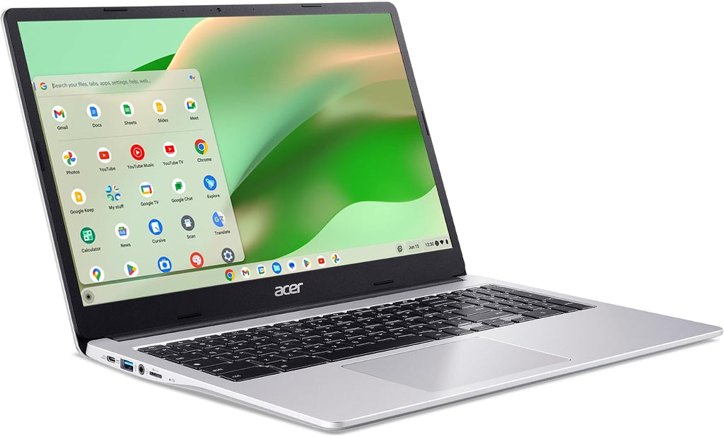 Acer Chromebook 315 Laptop, Celeron N4500, 15.6' Full HD IPS Display, 4GB LPDDR4X, 64GB eMMC, Wi-Fi 6, DTS Audio, USB Type-C, Chrome OS, CB315-4H-C8XU, Silver