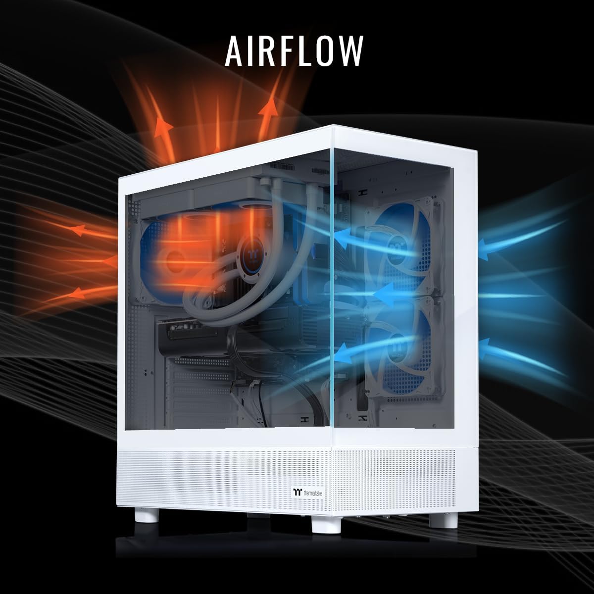Thermaltake LCGS View 7897XS-270 Gaming Desktop (AMD Ryzen™ 7 7800X3D, 32GB 5600MT/s DDR5 RGB Memory, AMD Radeon™ RX 9070 XT, 1TB NVMe M.2, WiFi, Windows 11) V27S-B650-97X-LCS