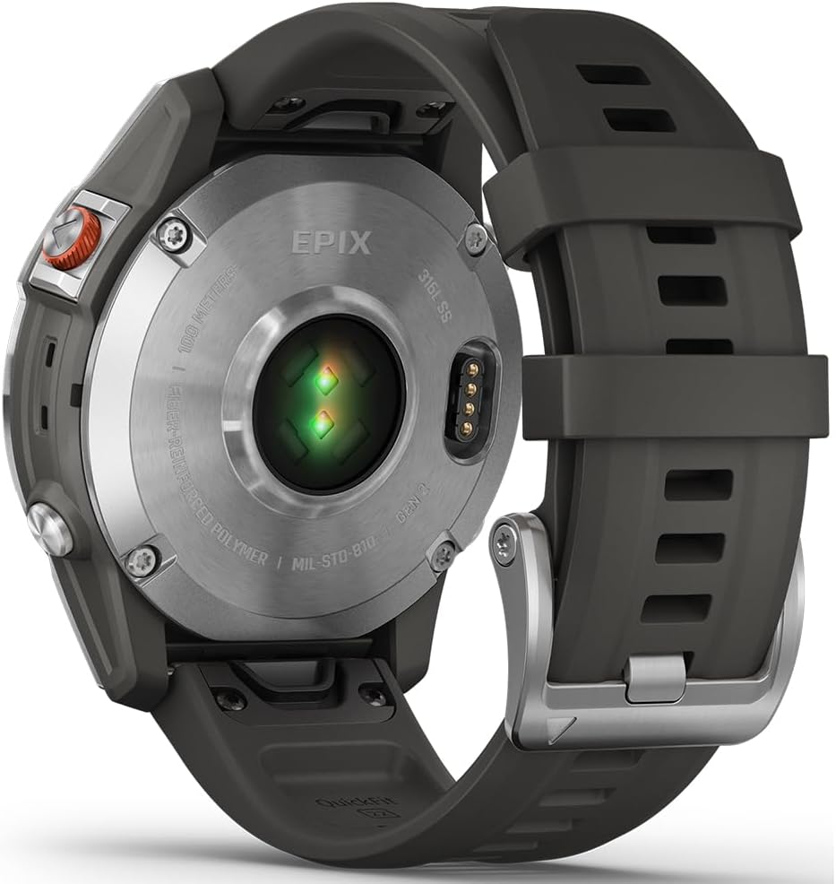 Garmin 010-N2582-10 Epix Gen 2 Premium Active Smartwatch 47 mm Black Titanium (Renewed) Bundle with 2 YR CPS Enhanced Protection Pack