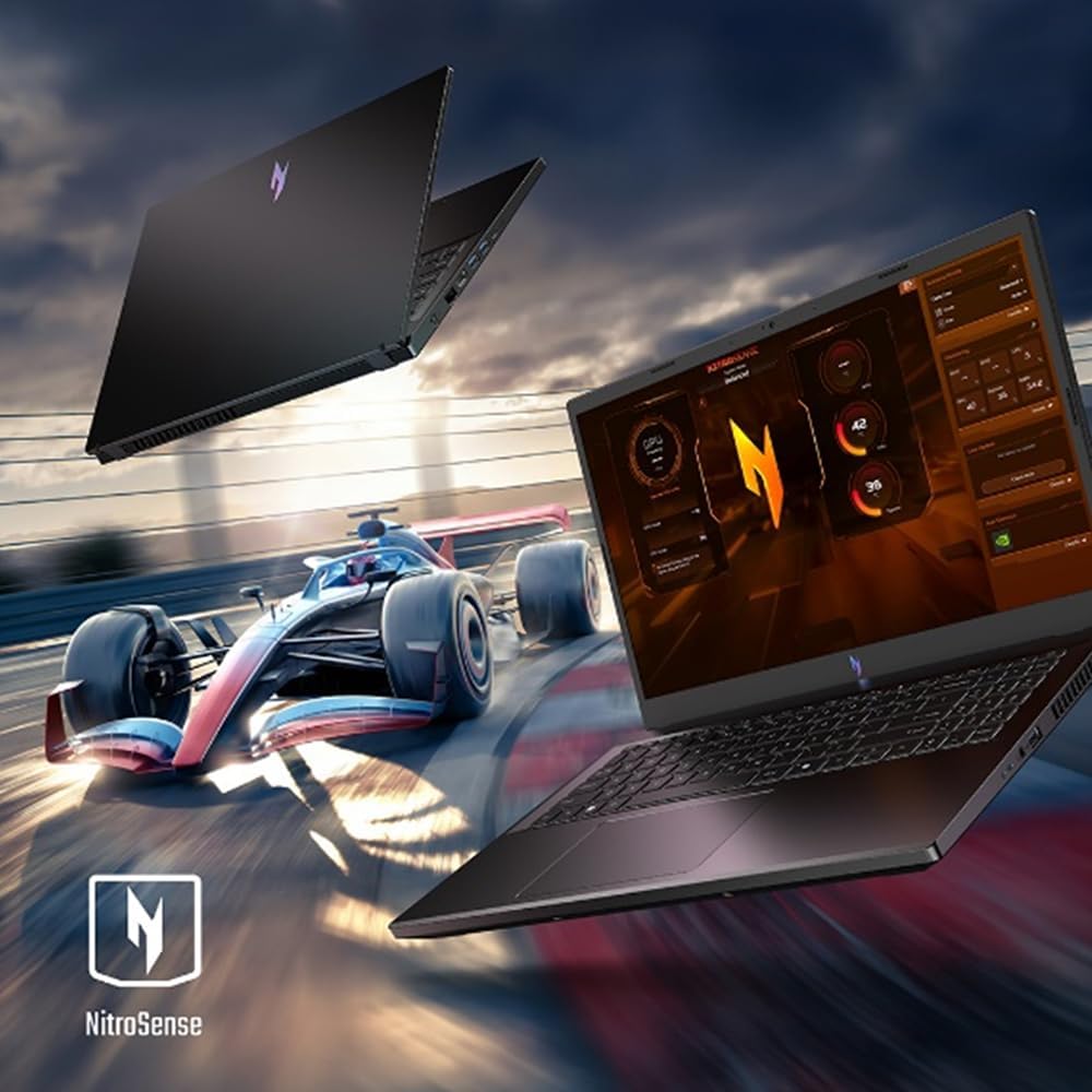 acer Nitro V Gaming Laptop | AMD Ryzen 5 7535HS Hexa-Core Processor | NVIDIA GeForce RTX 4050 Laptop GPU | 15.6' FHD IPS 144Hz Display | 8GB DDR5 | 512GB SSD | WiFi 6 | Backlit KB | ANV15-41-R5N6