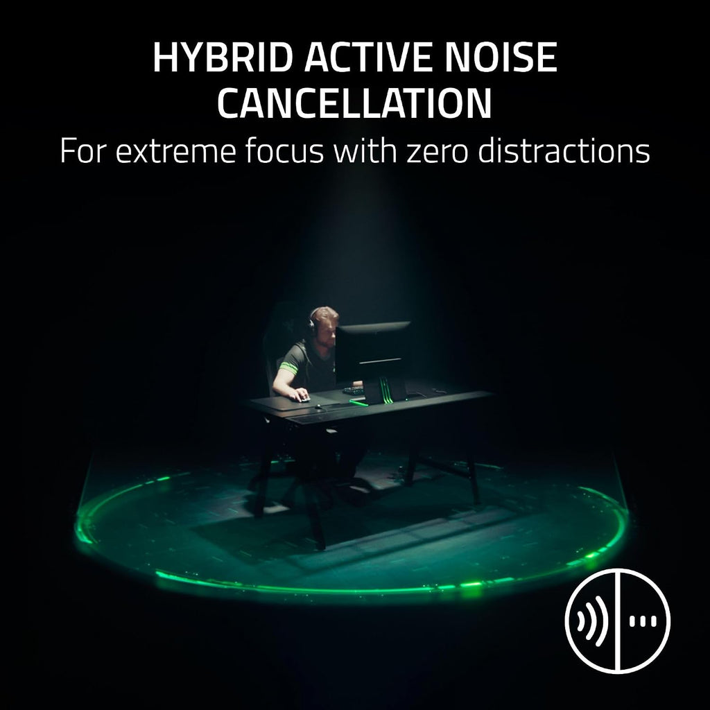 Razer BlackShark V3 Pro Wireless ANC Gaming Headset for Xbox: Full Band Mic - 50mm Driver - 2.4 GHz, Bluetooth, USB, 3.5mm - Works with PC, Mac, PS5, Nintendo Switch - Long Battery Life - 2XKO Edition