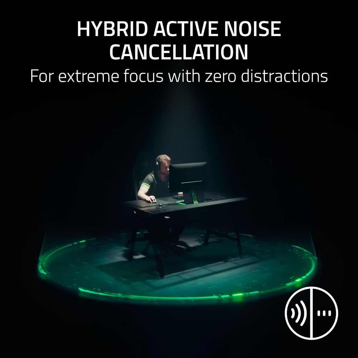 Razer BlackShark V3 Pro Wireless ANC Gaming Headset for Xbox: Full Band Mic - 50mm Driver - 2.4 GHz, Bluetooth, USB, 3.5mm - Works with PC, Mac, PS5, Nintendo Switch - Long Battery Life - 2XKO Edition