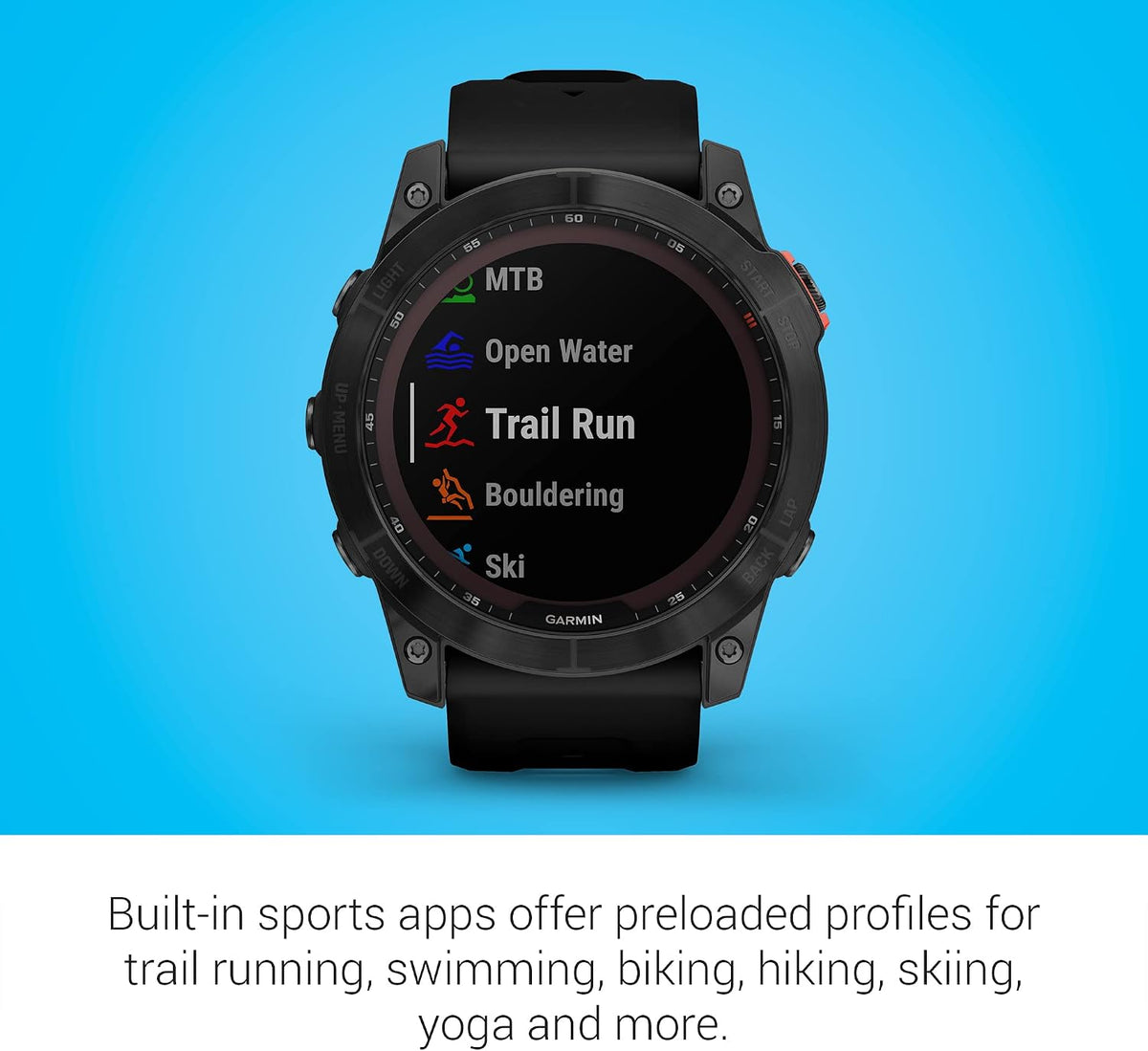 Garmin fenix 7X Solar, Larger sized adventure smartwatch, with Solar Charging Capabilities, touchscreen outdoor watch with GPS, Slate Gray/Black Band (Renewed)