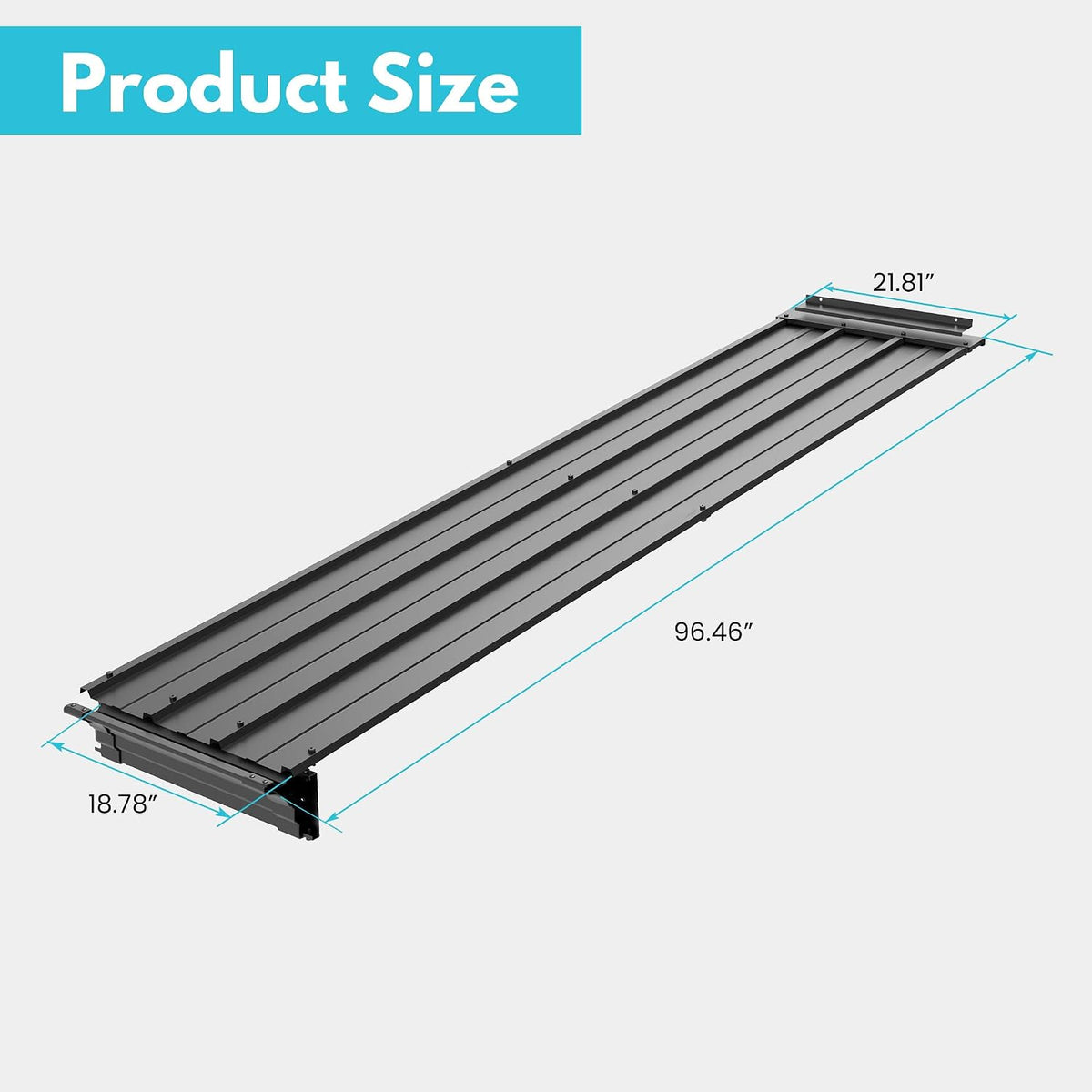 Wall Mount Gazebo Connector Kit for 8ft Width, Pre Drilled Steel Expansion Linker with Easy Bolt On Assembly, Weatherproof for 8x8 and 8x10 Lean to Gazebos