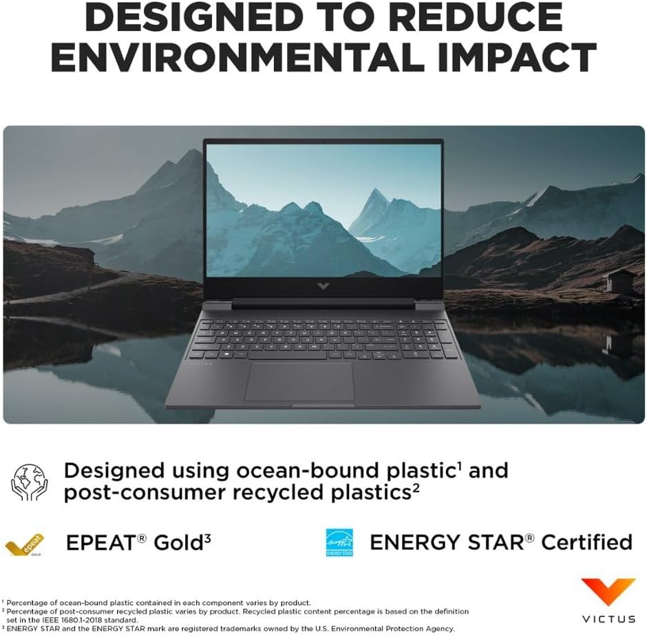 HP Victus 15.6' 144Hz FHD Gaming Laptop,AMD Ryzen 5 7535HS,16GB DDR5 RAM,512GB SSD,AMD Radeon RX 6550M,Beats RTX 2050,Backlit Keyboard,Windows11 Home, Mica Silver