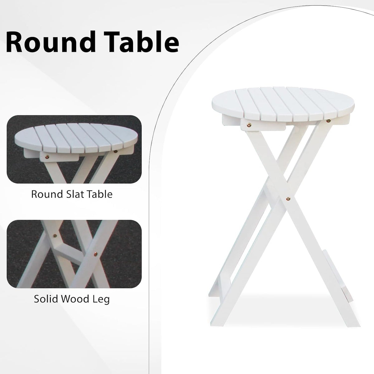 Outdoor Glider Chair,2-Seater Wooden Glider Patio Furniture Set with Table, Cupholder, High Back and Deep Contoured Seater, for Porch, Patio and Balcony, White