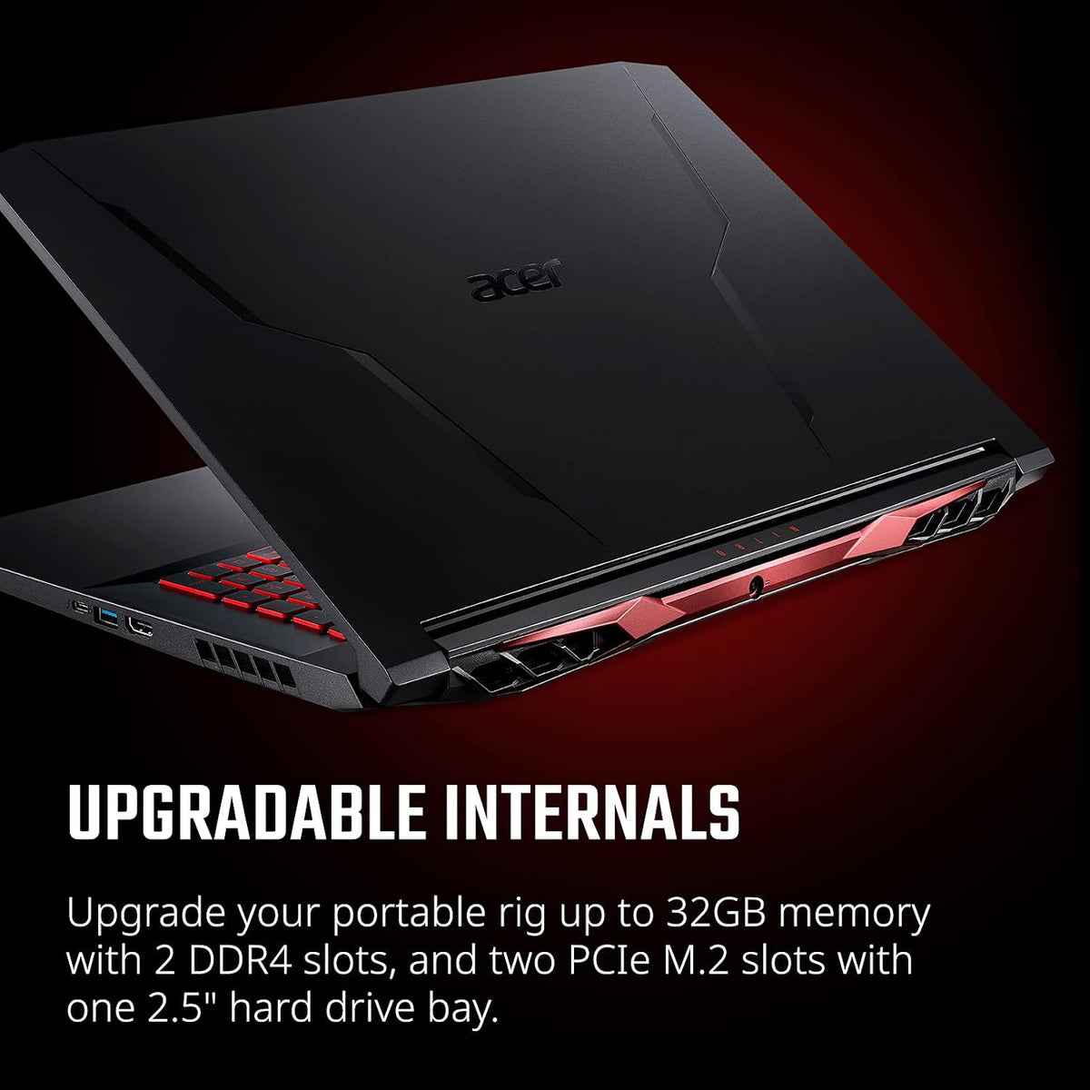 Acer Nitro 5 AN517-54-79L1 Gaming Laptop | Intel Core i7-11800H | NVIDIA GeForce RTX 3050Ti GPU | 17.3' FHD 144Hz IPS Display | 16GB DDR4 | 1TB NVMe SSD | Killer Wi-Fi 6 | Backlit KB | Win 11