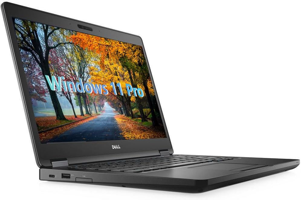 Dell Latitude 5480 Business Laptop, 14'' FHD Windows 11 Pro Notebook, Core i7-7600, 16GB RAM, 512GB Solid State Drive (Renewed)