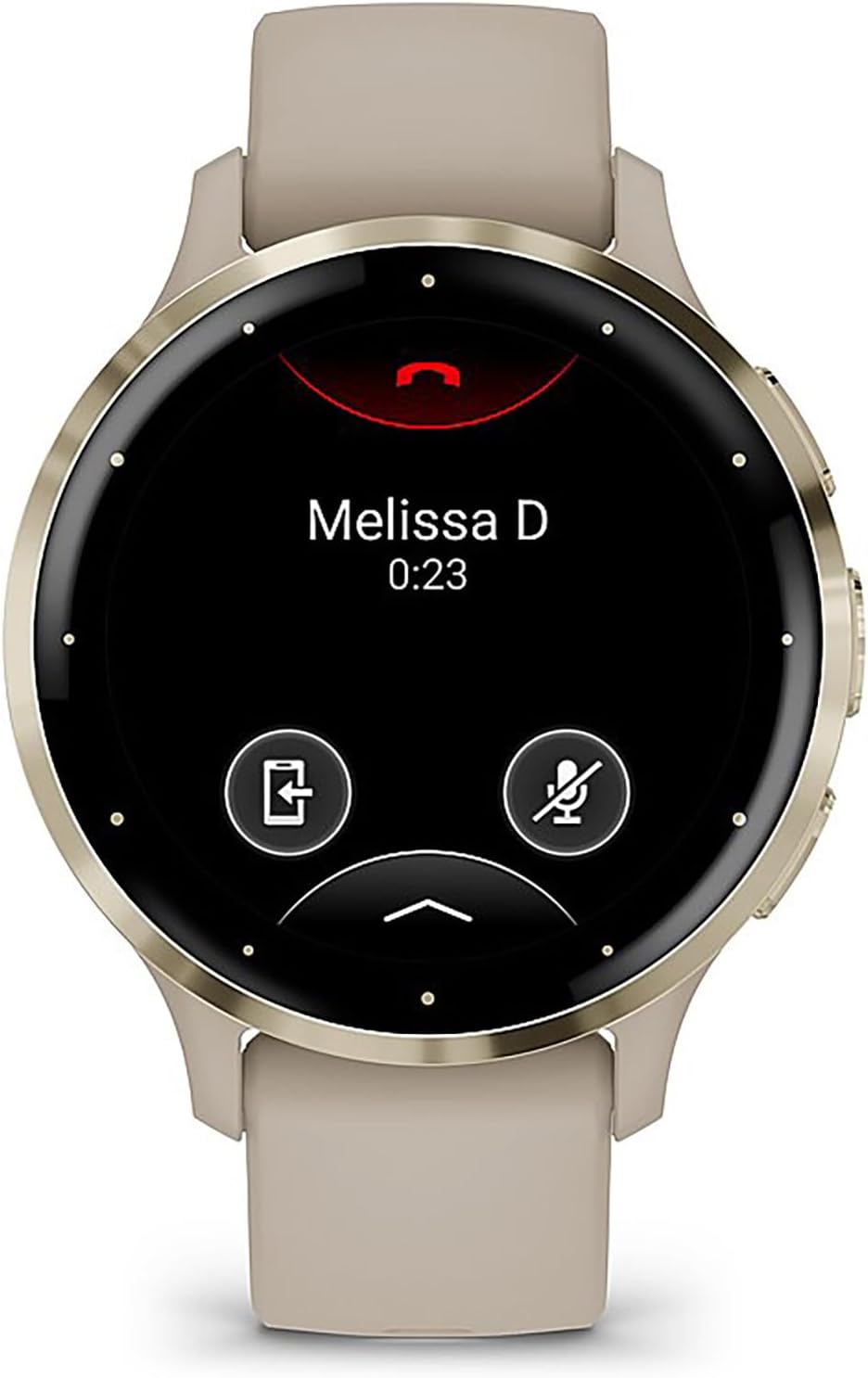 Garmin Venu 3S Health Fitness GPS Smartwatch Soft Gold Bezel/Gray Band (41mm) - (Renewed)