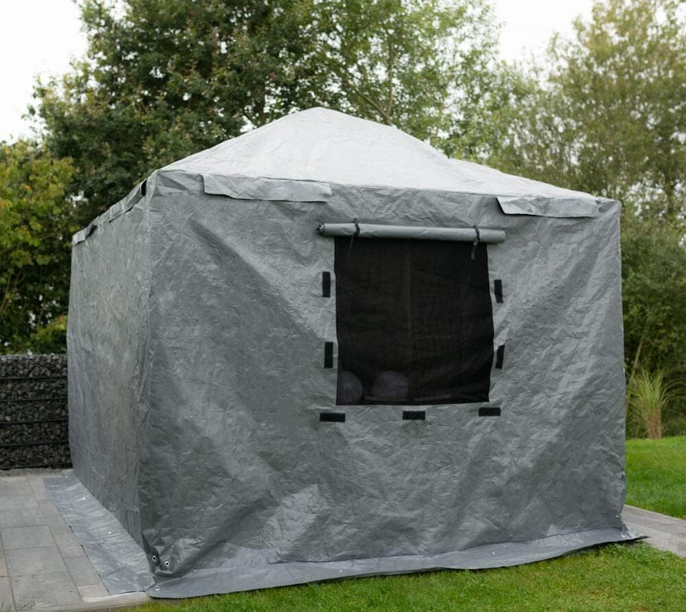 Sojag Universal Winter Cover for Gazebos, 10 ft. x 12 ft., Gazebo Accessories, Gray