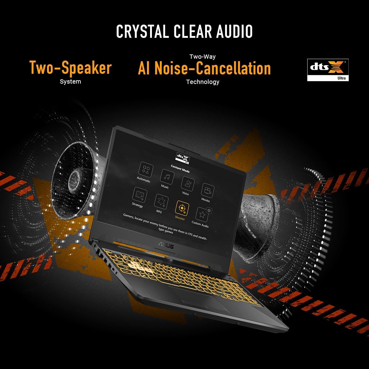ASUS TUF Gaming A15 Gaming Laptop, 15.6' FHD 16:9 144Hz Display, AMD Ryzen™ 5 7535HS Processor, NVIDIA® GeForce RTX™ 3050, 16GB DDR5, 512GB PCIe® Gen 4.0 SSD, Wi-Fi 6, Windows 11 Home, FA506NC-DS53