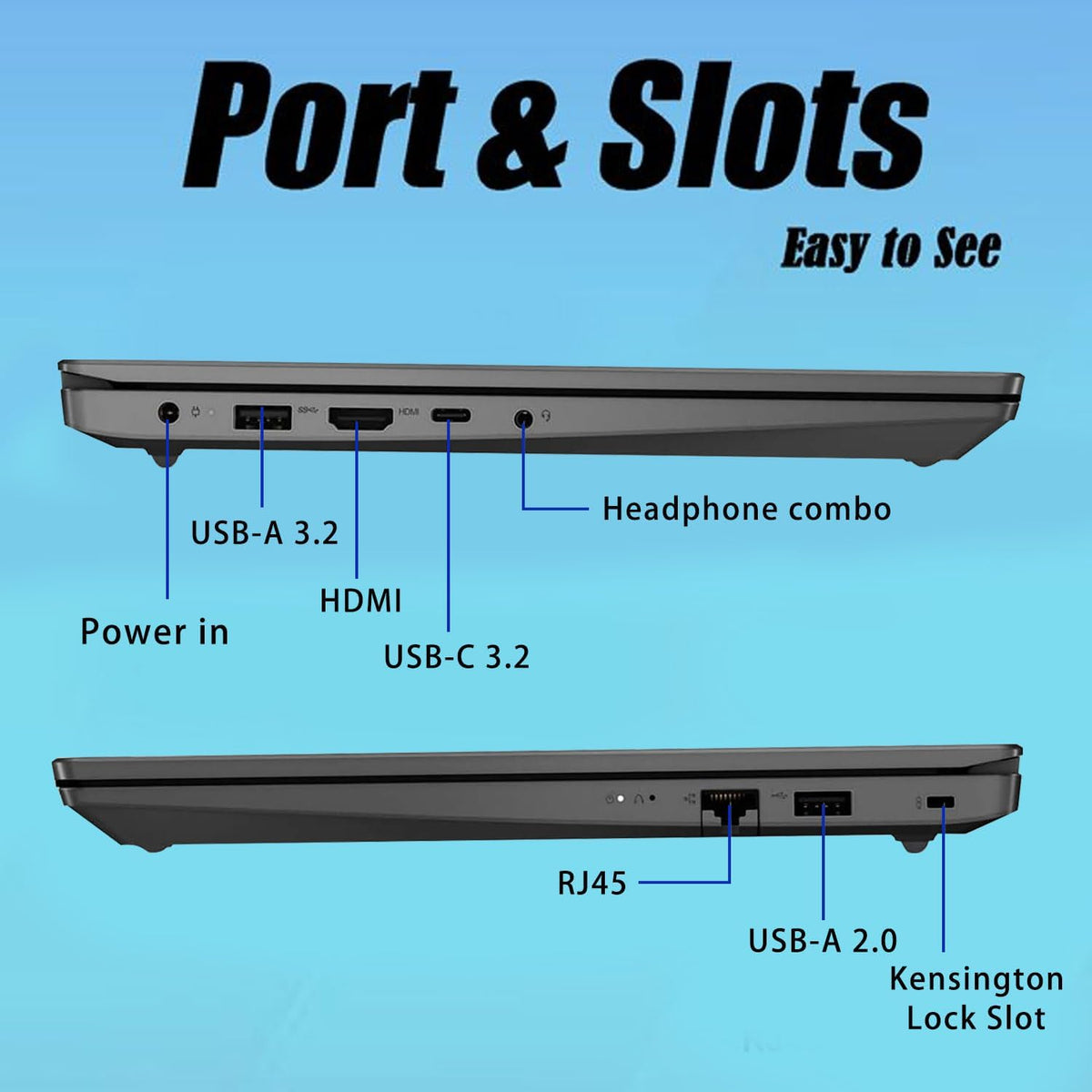 Lenovo V15 Gen 4 Laptop, 15.6' FHD Display, Intel Core i5-13420H (Beat i7-1355U), 24GB RAM, 1TB SSD, HDMI, RJ45, Numeric Keypad, Webcam, Wi-Fi, Windows 11 Home, Black
