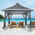 COBIZI 12x12 Pop Up Gazebo On Clearance Canopy Tent Easy Up Outdoor Gazebo Waterproof Upgrade with Mosquito Nettings and Carry Bag for Patio Garden Lawn