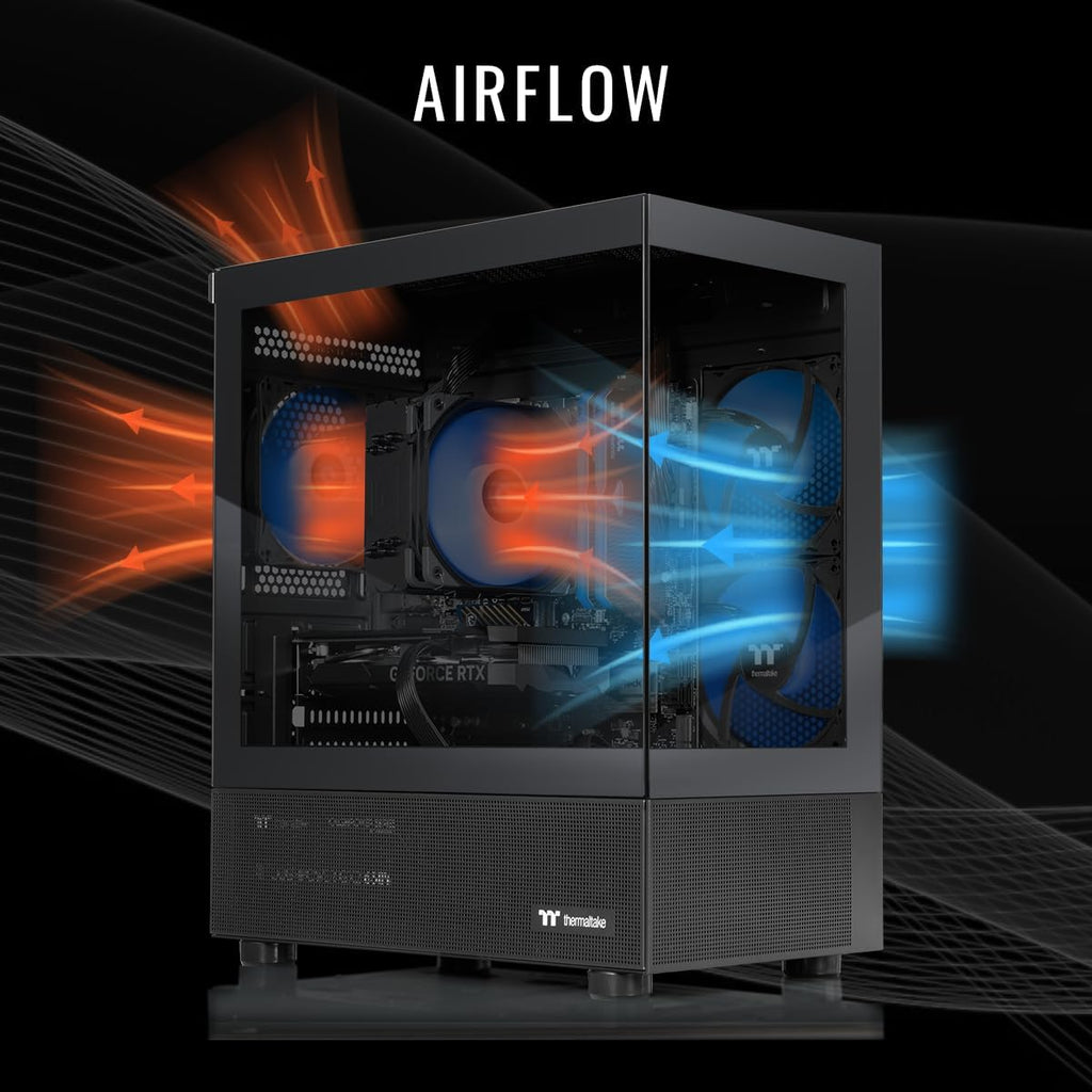 Thermaltake LCGS View 7660-170 Gaming Desktop (AMD Ryzen™ 5 7600X, ToughRam 32GB DDR5 6000MT/s RGB Memory, NVIDIA GeForce® RTX 5060, 1TB NVMe M.2, WiFi, Windows 11) V17B-B650-560-LCS