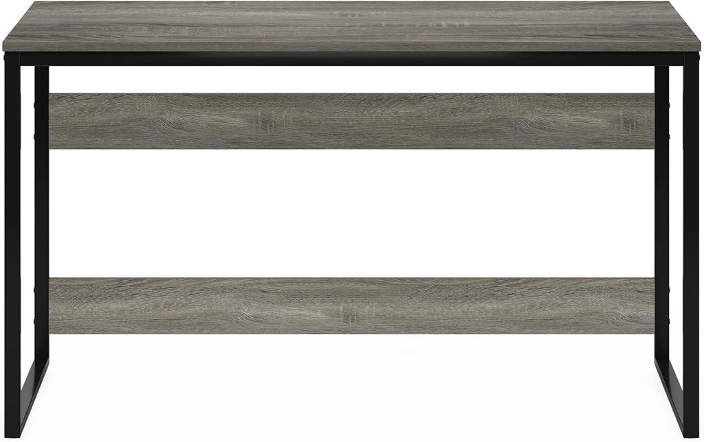 Furinno Moretti Computer Desk, Gaming Desk with Metal Frame, Office Desk, 52' Width, for Home Office, Gaming, Study, Grey Oak