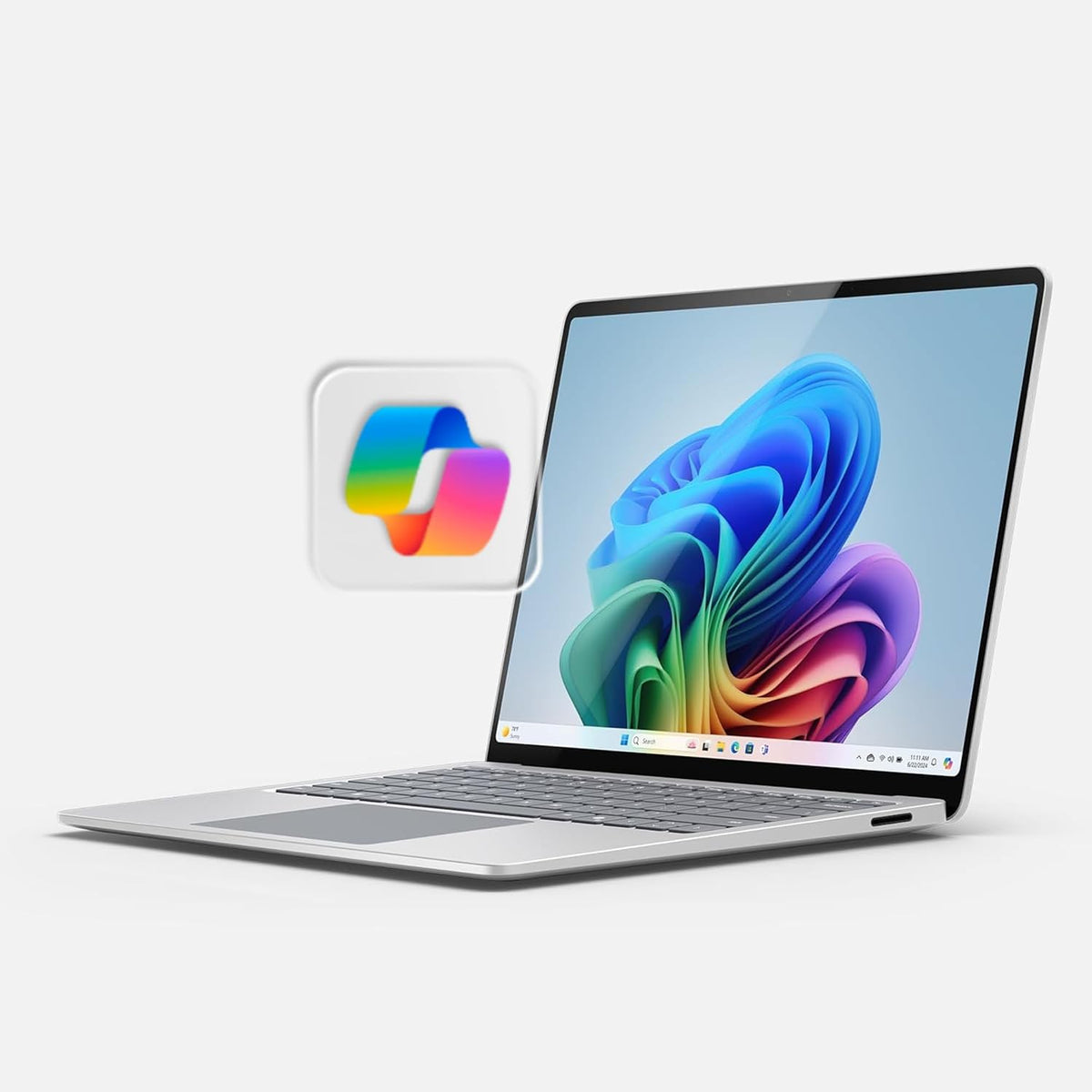 Microsoft Surface Laptop (2024), Windows 11 Copilot+ PC, 15' Touchscreen Display, Snapdragon X Elite (12 core), 16GB RAM, 1TB SSD Storage, Platinum
