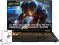 ASUS TUF Gaming F16 (2025) Gaming Laptop, 16' FHD+ 165Hz IPS Display, Intel Core i7-14650HX, RTX 5060, 32GB DDR5 1TB SSD WiFi AX RJ-45 BT Webcam Backlit KB Win11 Jaeger Gray, w/2TB USB Drive, W/GaLiMu