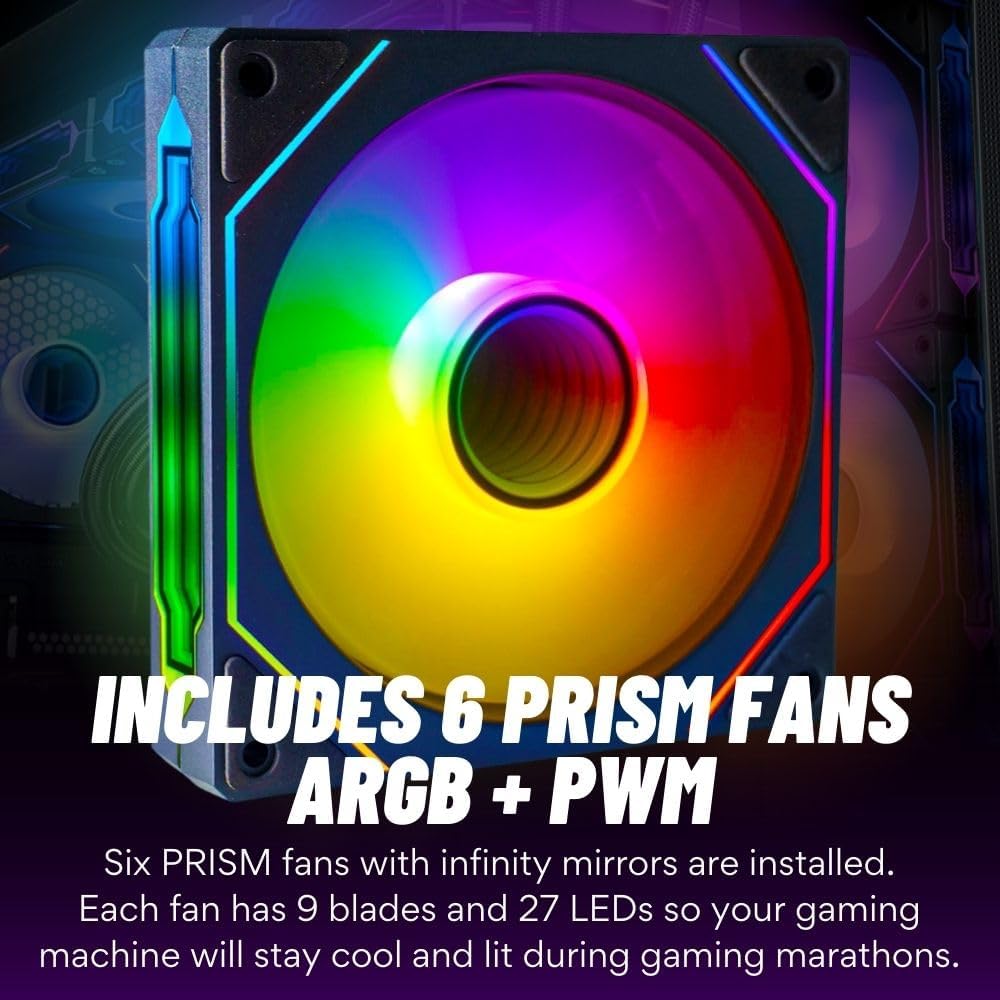 Stratos Micro RTX 5070 12GB, 24-Core i9-14900KF, 32GB DDR5 RAM, 1TB NVMe Gen4 SSD, Gaming Desktop PC w/Windows 11 Pro, 3-Year Warranty, RGB Keyboard+Mouse, Internal Wi-Fi 6E, 3X DP & HDMI