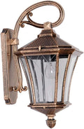 Wall Mounted Light E27 Traditional Outdoor Waterproof Wall Light, Wall Mounted Lighting Fixtures Decoration, Pavilion Garden Balcony Lighting Sconces Lamp Reading Light (Color : Bronze)