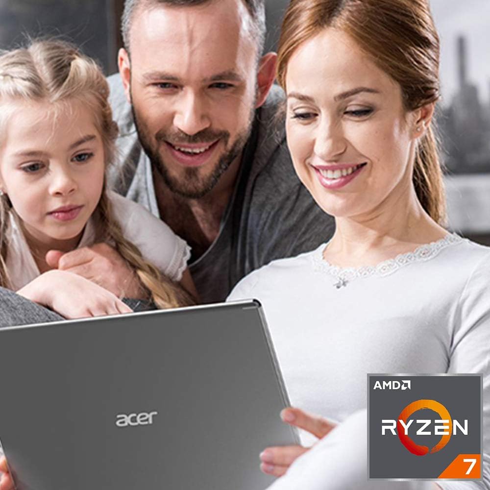 acer Aspire 5 Slim Laptop, 15.6' Full HD IPS Display, AMD Ryzen 7 3700U, RX Vega 10 Graphics, 8GB DDR4, 512GB SSD, Backlit Keyboard, Windows 10 Home, A515-43-R6DE