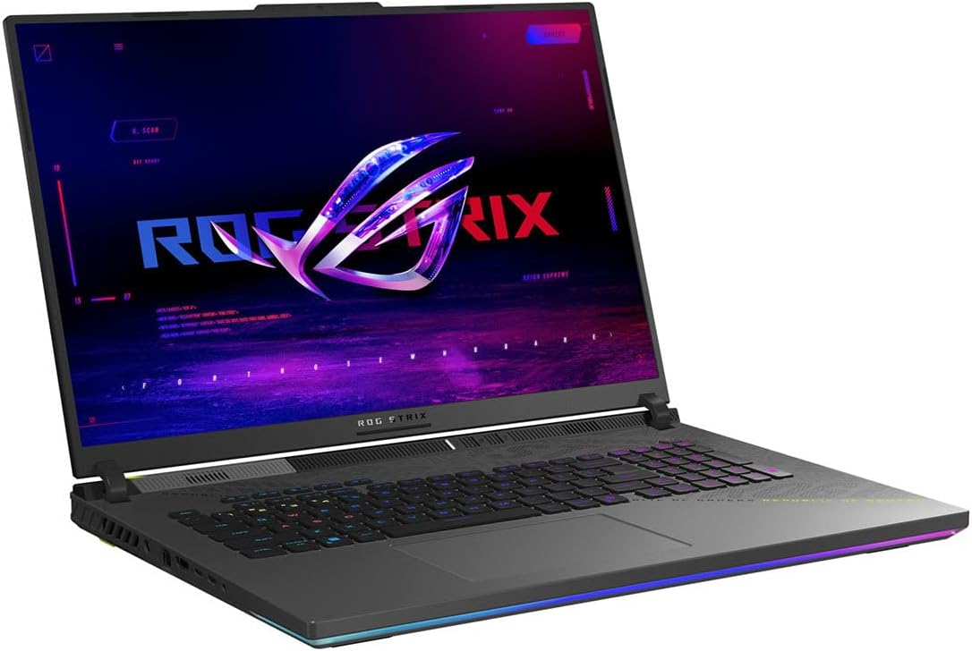ASUS ROG Strix G18 (2025) Gaming Laptop, 18' 16:10 144Hz/3ms, NVIDIA® GeForce RTX™ 5060, AMD Ryzen™ 9 9955HX Processor, 16GB DDR5-5600, 2TB PCIe Gen 4 SSD, Wi-Fi 6E, Windows 11 Home, G814FM-DS95