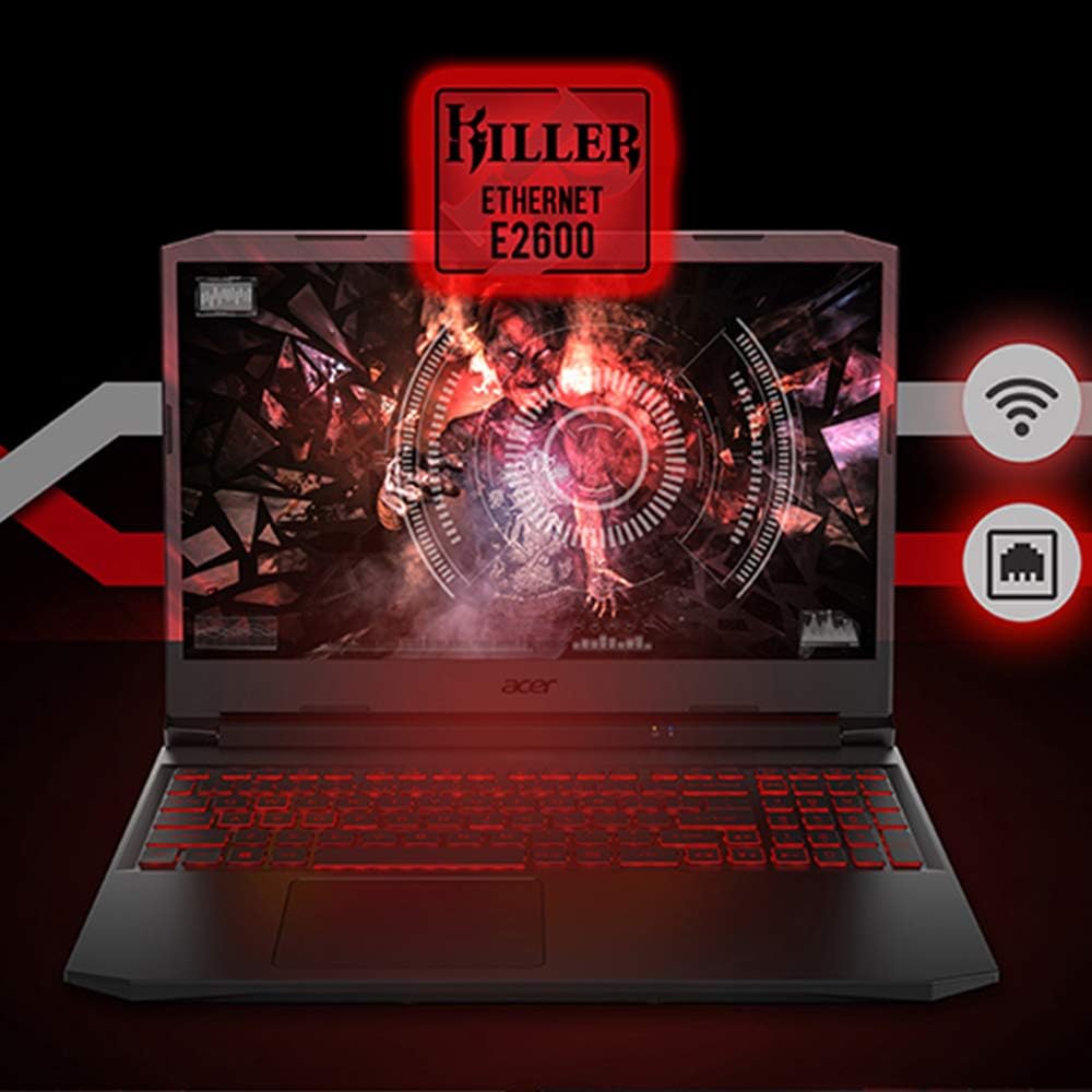 acer Nitro 5 AN515-45-R92M Gaming Laptop, AMD Ryzen 7 5800H (8-Core) | NVIDIA GeForce RTX 3060 Laptop GPU |15.6' FHD 144Hz IPS Display | 16GB DDR4 | 512GB NVMe SSD | WiFi 6 | RGB Backlit Keyboard