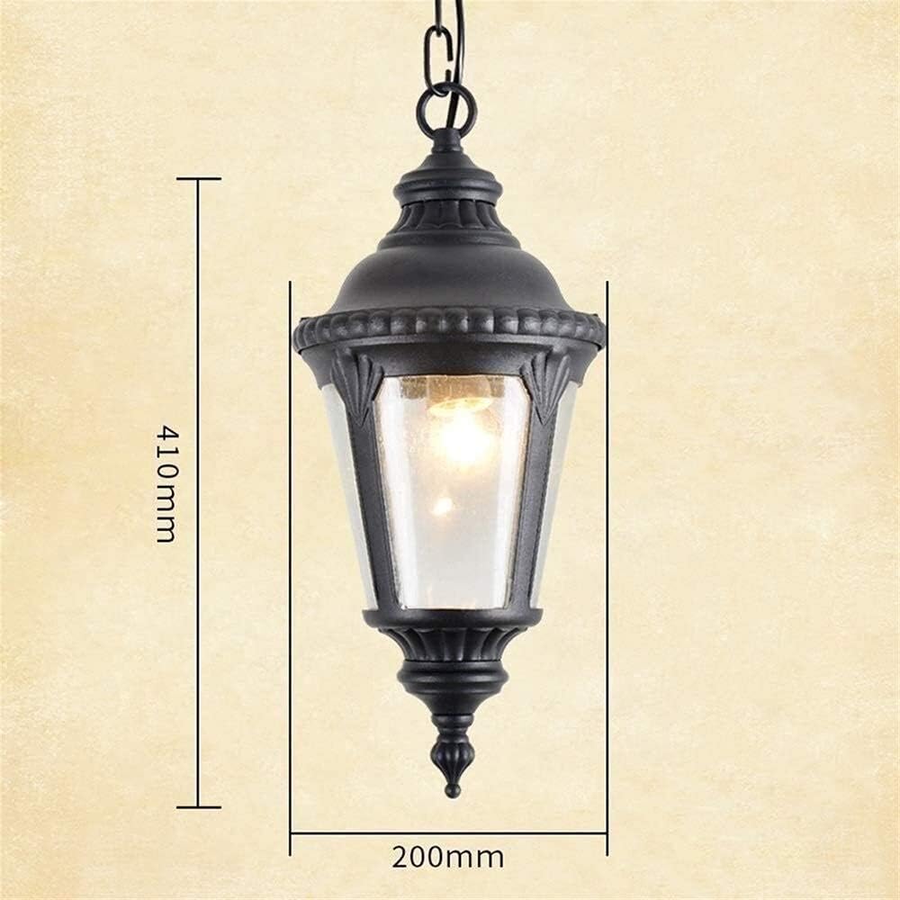 Outdoor IP54 Waterproof Chandelier, Aluminum, Suitable for Villa Balcony, Stair, Porch, Pavilion, Garden Decoration Lamps, Lighting Chandelier, Black Flush Mount Light