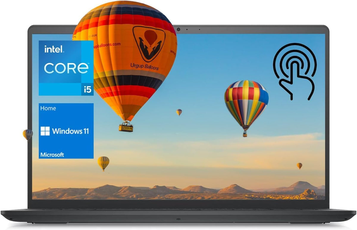Dell Inspiron 3000 Series Laptop, 15.6' FHD Touchscreen, Intel Core i5-1135G7, 16GB DDR4 RAM, 1TB Storage(512GB SSD+500GB HDD), Webcam, SD Card Reader, Wi-Fi, Windows 11 Home, Black