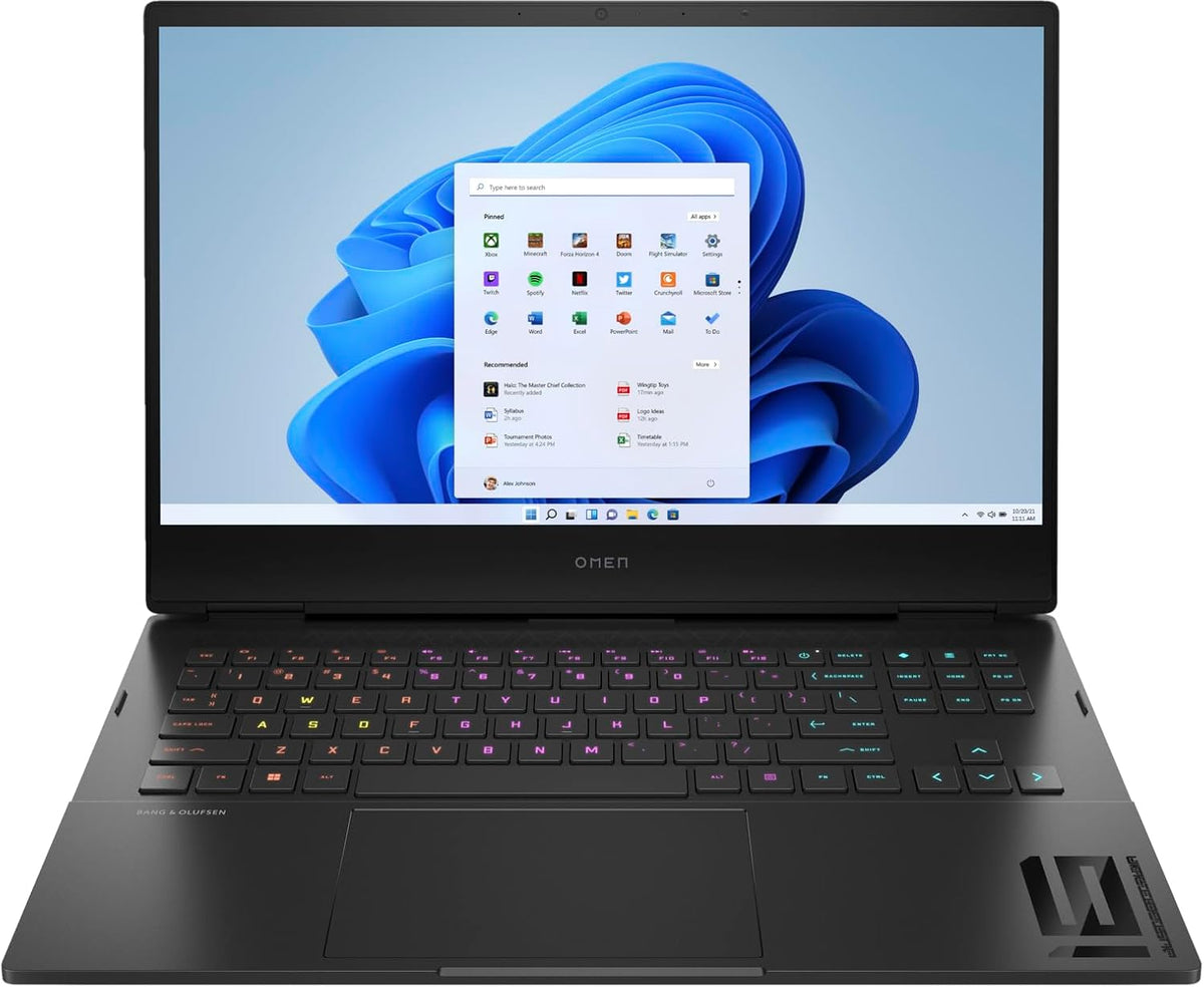 HP Omen 16 Gaming Laptop, 16.1' 1920 x 1080 144 Hz,Intel Core i7-12700H 14-Core, NVIDIA GeForce RTX 3050 Ti 4GB, 32GB DDR5, 1TB SSD, Windows 11 Home, RGB Backlit Keyboard, Shadow Black