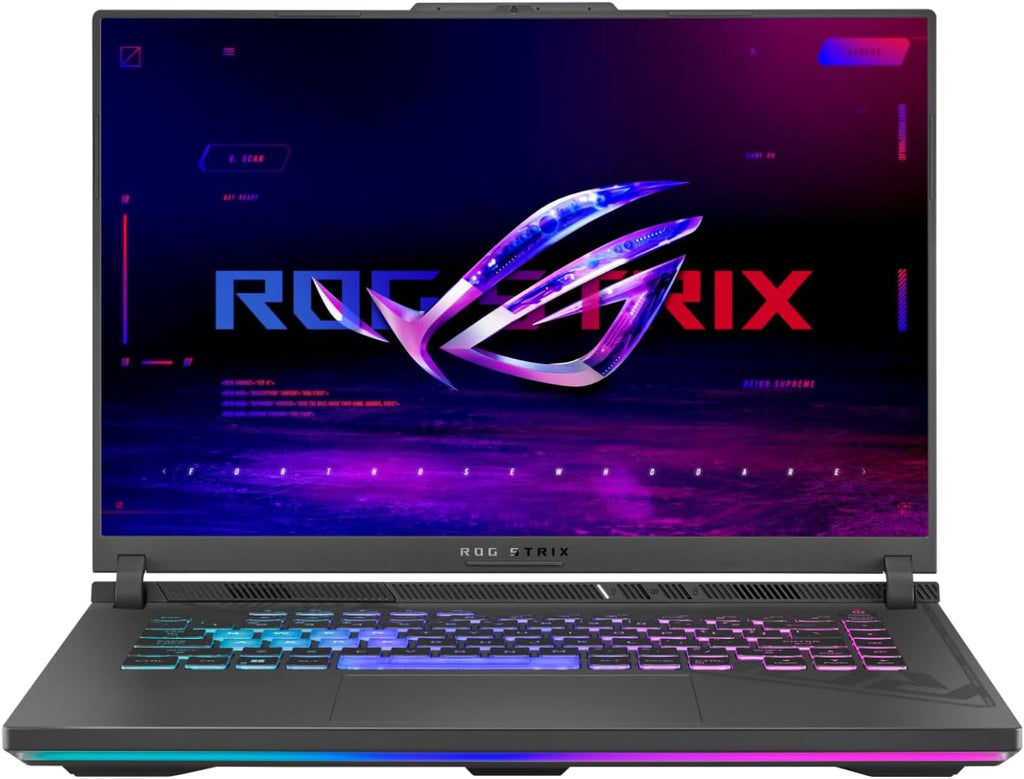 ASUS ROG Strix G16 Gaming Laptop, 16' WUXGA FHD 165Hz Nebula, NVIDIA Geforce RTX 5070Ti 12GB GDDR7, AMD Ryzen 9 8940HX, Dolby Atmos, Hires Audio, 32GB DDR5, 1TB Gen 4 SSD, Windows 11 Pro, Accessories