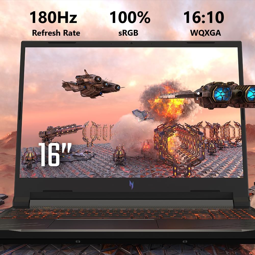Acer Nitro V Gaming Laptop | Intel Core i7-14650HX | NVIDIA GeForce RTX 4060 Laptop GPU (233 AI Tops) | 16' WQXGA 180Hz Display | 16GB DDR5 | 512GB Gen 4 SSD | Wi-Fi 6 | Backlit KB | ANV16-71-75MW