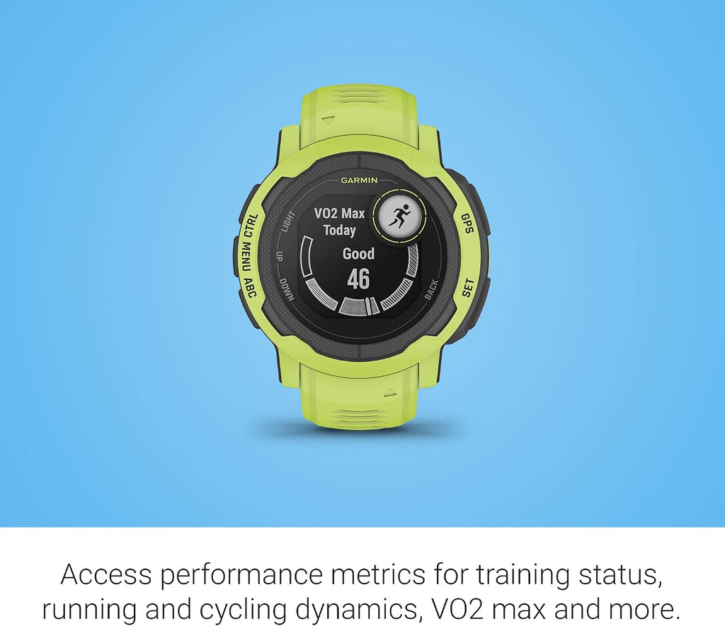 Garmin Instinct 2, Rugged GPS Outdoor Watch, Multi-GNSS Support, Tracback Routing, Electric Lime (Renewed)