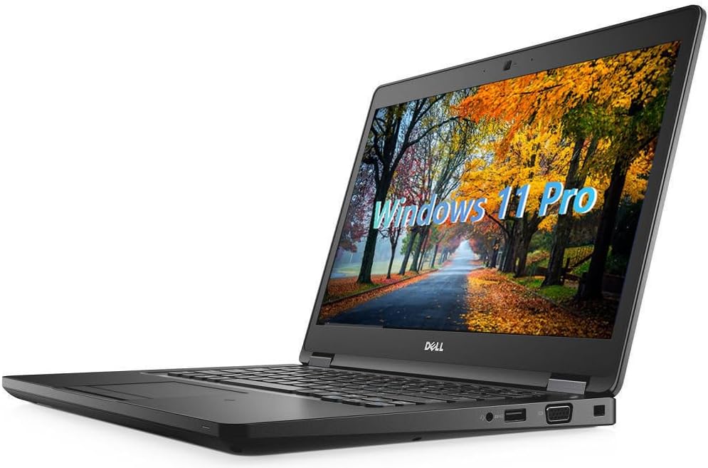 Dell Latitude 5480 Business Laptop, 14'' FHD Windows 11 Pro Notebook, Core i7-7600, 16GB RAM, 512GB Solid State Drive (Renewed)