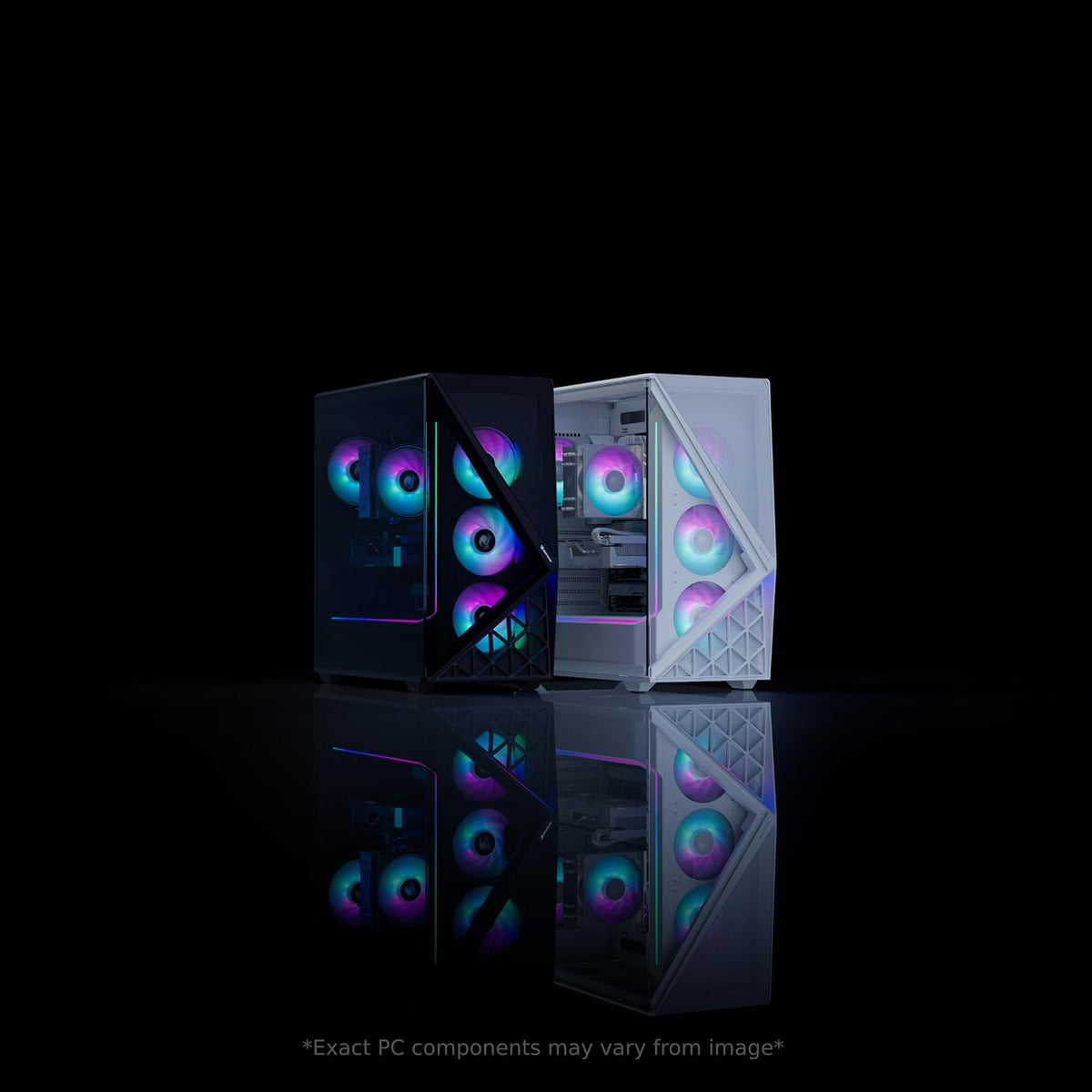iBUYPOWER Slate Black Gaming PC Desktop Computer AMD Ryzen 7 8700F CPU, AMD Radeon RX 9060XT 8GB GPU, 32GB DDR5 RGB 5200MHz RAM, 2TB NVMe SSD, Windows 11 Home, Gamer Keyboard and Mouse - SBA7R96XT03