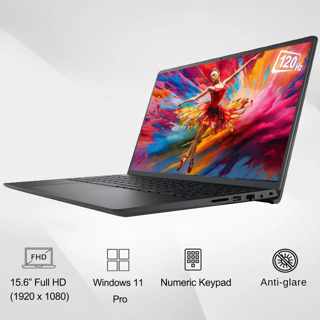 Dell Vostro 3530 15.6' Laptop Computer for Business, 13th Gen Intel 5-Core Processor, 120Hz FHD, 8GB DDR4 RAM, 512GB PCIe SSD, WiFi, Bluetooth, Type-C, HDMI, RJ45, Windows 11 Pro