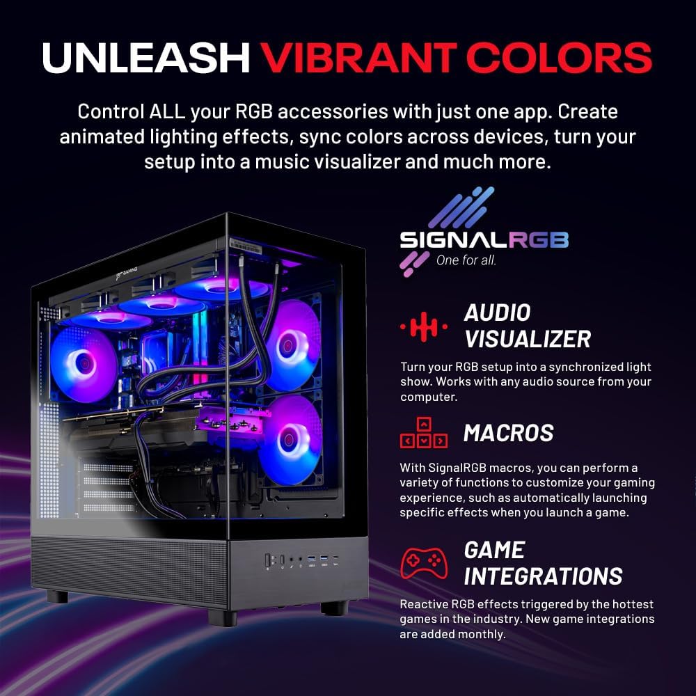 Skytech Gaming Azure 3 Desktop PC, Intel i7 14700F 2.1 GHz (5.3GHz), NVIDIA RTX 5070 12GB, 1TB Gen4 NVMe SSD, 32GB DDR5 RAM 6000 RGB, 850W Gold PSU, 360mm ARGB AIO, Wi-Fi, Win 11