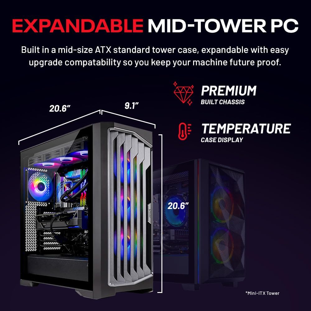 Skytech Gaming Legacy 4 Gaming PC, AMD Ryzen 9 9950X3D 4.3GHz, NVIDIA RTX 5090 32GB VRAM, X870 Board, 4TB Gen4 NVMe SSD, 64GB DDR5 RAM 6000, 1200W Gold ATX 3 PSU, 360 ARGB AIO, WI-FI 7, Windows 11