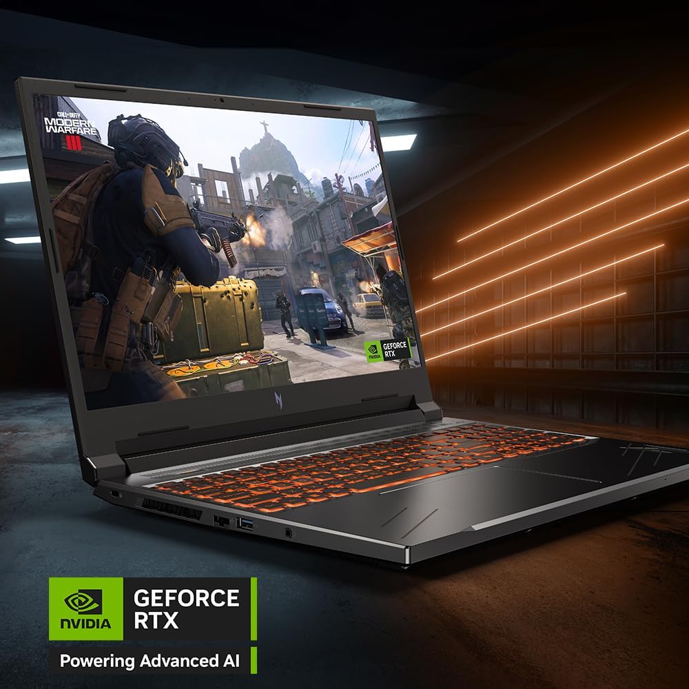 Acer Nitro V Gaming Laptop | Intel Core i7-14650HX | NVIDIA GeForce RTX 4060 Laptop GPU (233 AI Tops) | 16' WQXGA 180Hz Display | 16GB DDR5 | 512GB Gen 4 SSD | Wi-Fi 6 | Backlit KB | ANV16-71-75MW